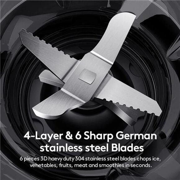 Professional Plus Blenders For Kitchen, 950W Blender with Stainless Countertop - Picture 5 of 7